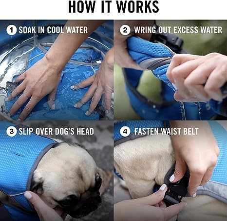 Canada Pooch Chill Seeker Adjustable and Breathable Dog Cooling Vest