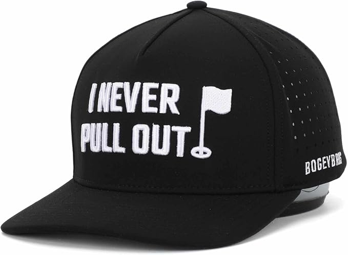 Bogey Bros Novelty Golf Hat for Golfing & Sport, Breathable Golf Snapback Hats for Men & Women, Golf Cap with Novelty Designs