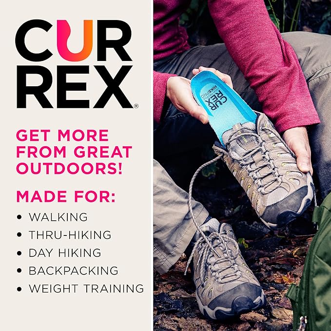 CURREX HikePro Shock Absorbing Arch Support Insoles for Shoes