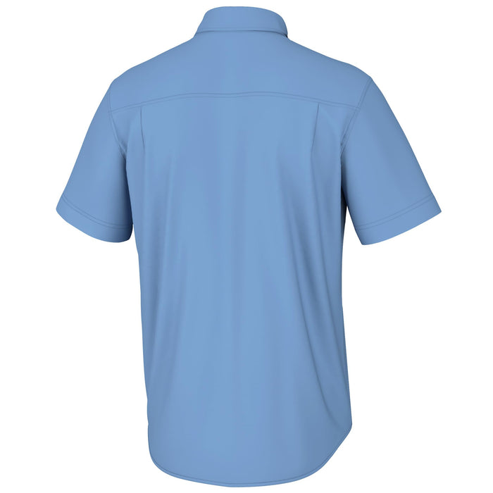HUK Men's Kona Solid Short Sleeve Fishing Button Down Shirt