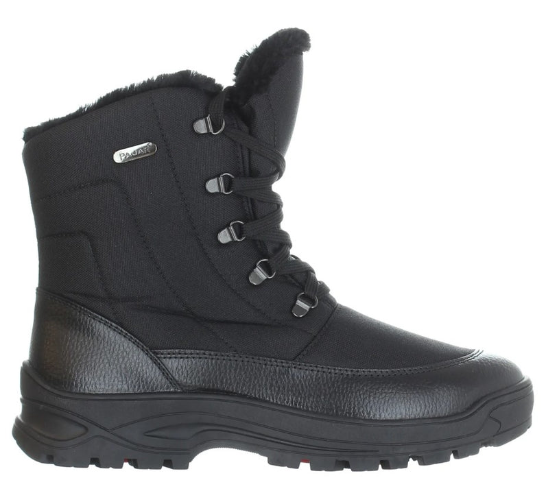 Pajar Men's Trigger Size 9 Black Premium Zip-Up Waterproof Traction Winter Boot
