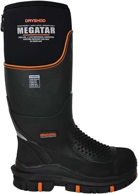 Dryshod Men's Megatar Metatarsal ST Steel Toe Work Boot