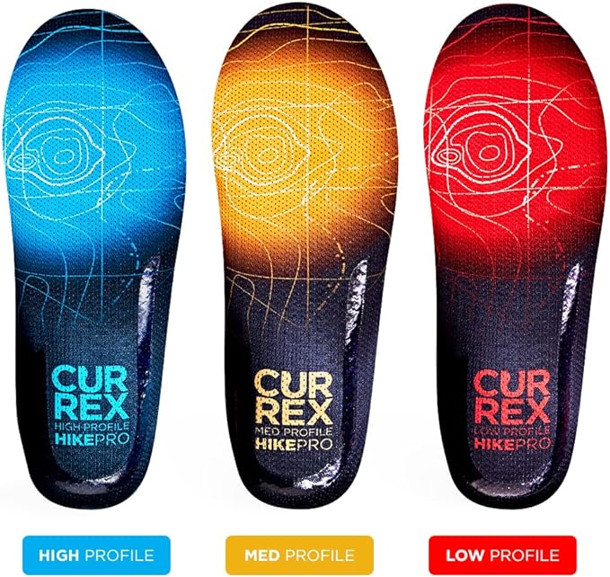 CURREX PickleballPro Shock Absorbing Arch Support Insoles for Shoes