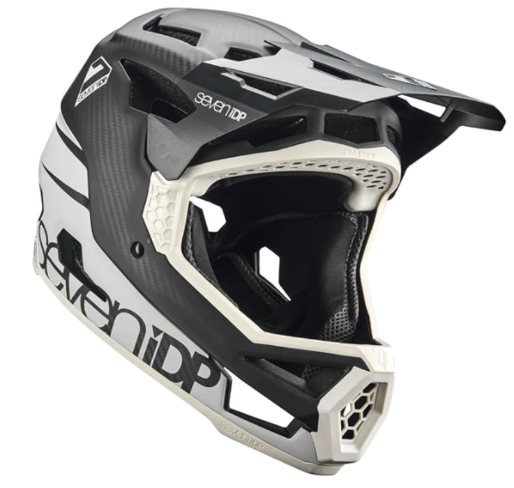 7iDP X-Small Project 23 Carbon Cool Grey/Raw Carbon Lightweight Racing Helmet