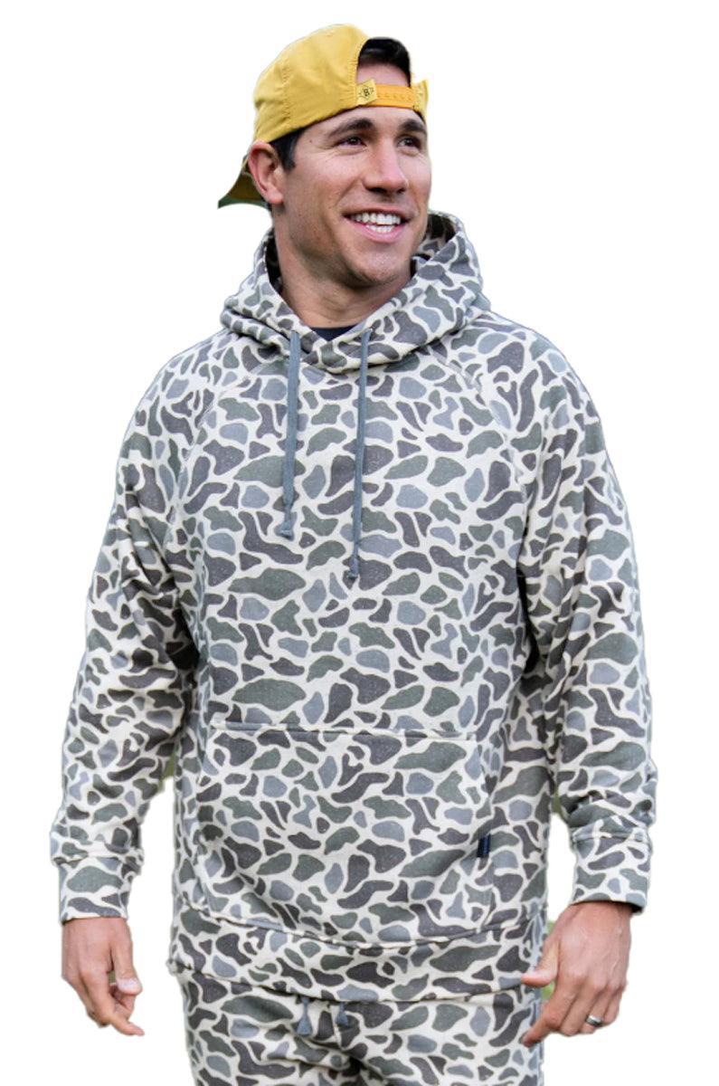 Burlebo Men's Performance Hoodie - Retro Duck Camo