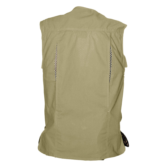 Tag Safari Vent Back Livingstone Vest for Men, 100% Cotton Vest for Hunters, Explorers, Photographers and Journalists