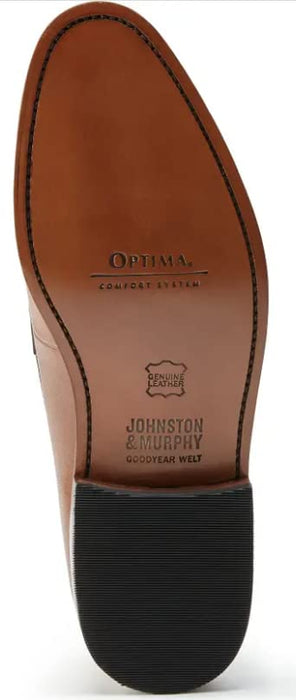 Johnston & Murphy Melton Penny Loafer Tan Calfskin Size 11.5 Dress Shoes