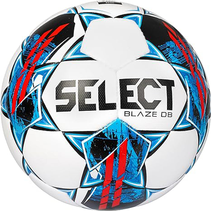 Select Blaze DB V22 Soccer Ball White/Red/Blue Size 5 NFHS & FIFA Approved