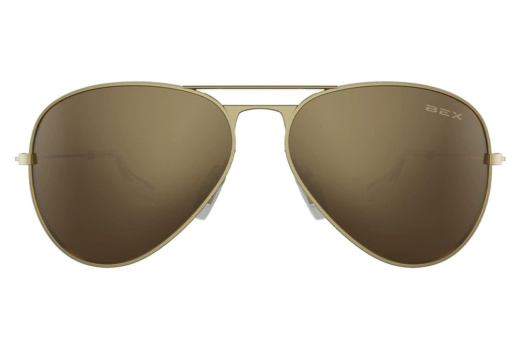 BEX Wesley Men's Polarized Gold Sunglasses