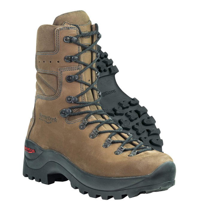 Kenetrek Men's Brown Size 13W Leather Wildland Fire Boots W/Free Gaiter