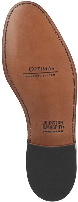 Johnston & Murphy Melton Cap-Toe Tan Italian Calfskin Size 11 Dress Shoes