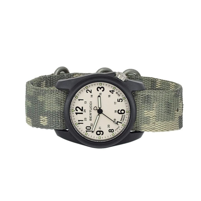 Bertucci DX3 Field Digicam Webbing Strap 40mm Stone/Black Case Field Watch