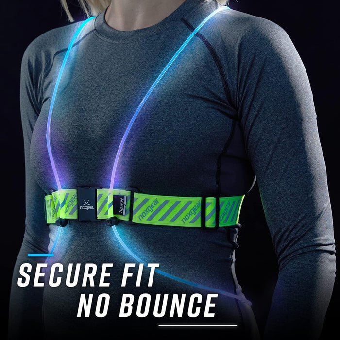 noxgear Tracer2 - Multicolor Illuminated, Reflective Vest for Running or Cycling