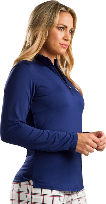 Women's Sunglow UV 50 Long Sleeve Zip Mock Top