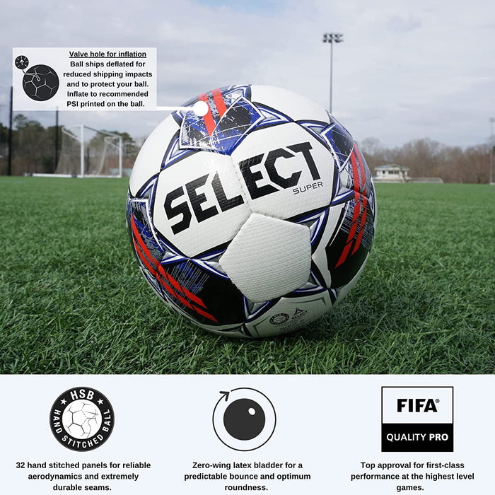 Select Bundle of 5 Select Super V22 Soccer Ball Size 5 NCJAA Approved