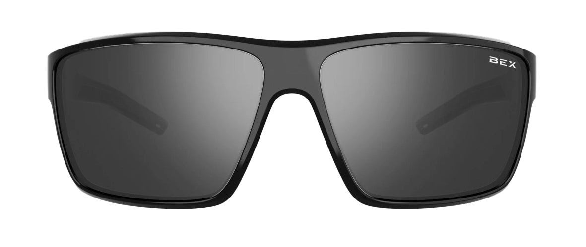 Bex Mens Fin Polarized Black/Silver Sunglasses