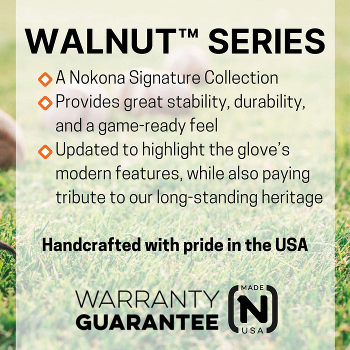 Nokona Classic Walnut 33.50" Closed Web Tan Lace Right Handers Catchers Glove