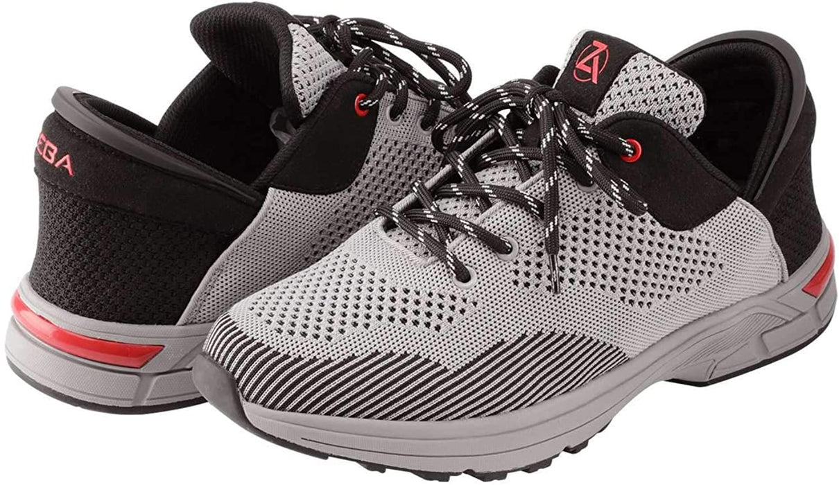 Zeba Men's Steel Onyx Grey Size 8 Hands Free Slip-On Walking Shoes