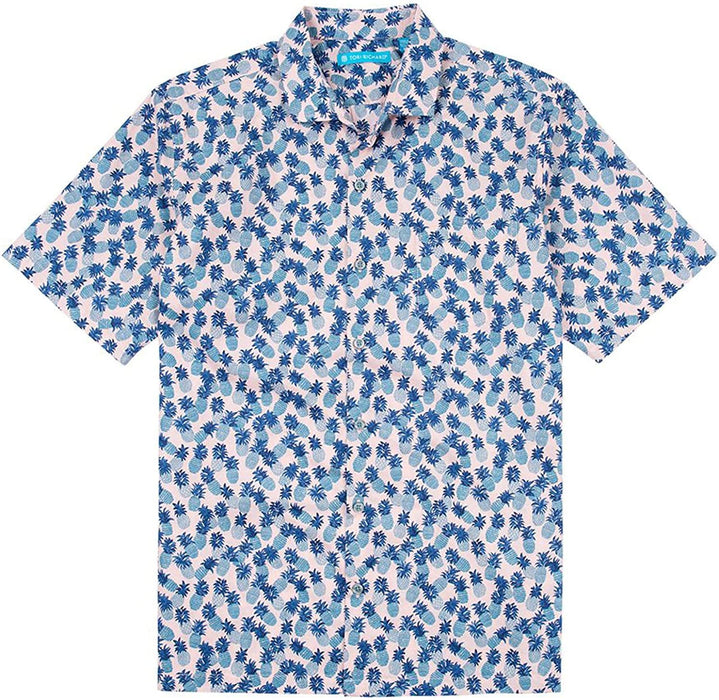 Tori Richard Pineapple Mixer Pink XX-Large Short Sleeve Hawaiian Shirt