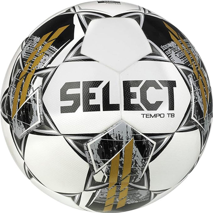 Select Tempo TB Soccer Ball Black/Gold Size 5 NFHS & FIFA Approved