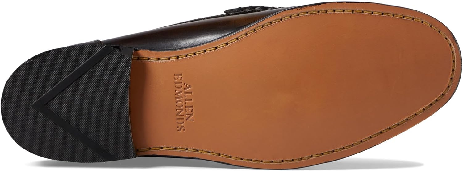 Allen Edmonds Men's Newman size 10.5 Antique Bronze Leather Leather Penny Loafers