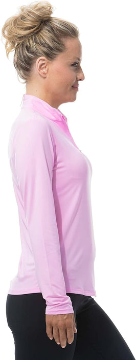 Women's Sunglow UV 50 Long Sleeve Zip Mock Top
