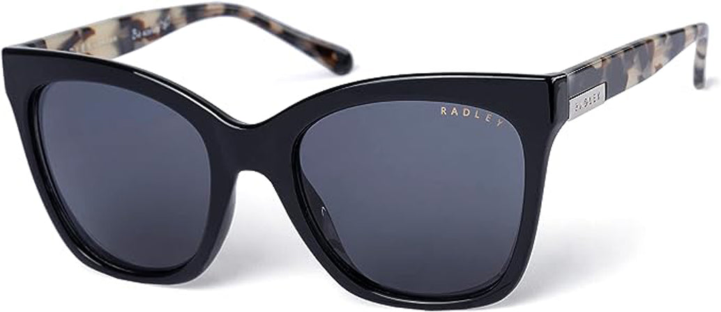 Radley London Women's 6504 Black/Pale Tort Oversized Butterfly Sunglasses