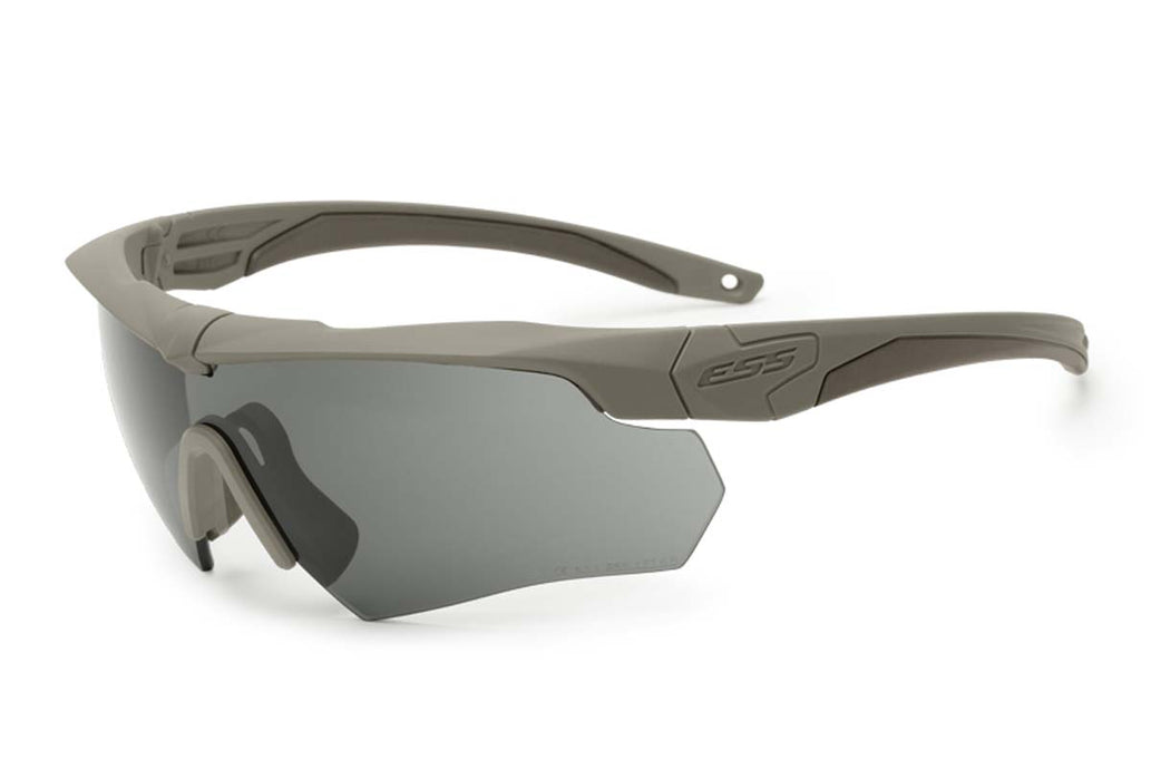 ESS Sunglasses Crossbow 2x Kit Desert Tan w/ Interchangeable Clear & Smoke Lens