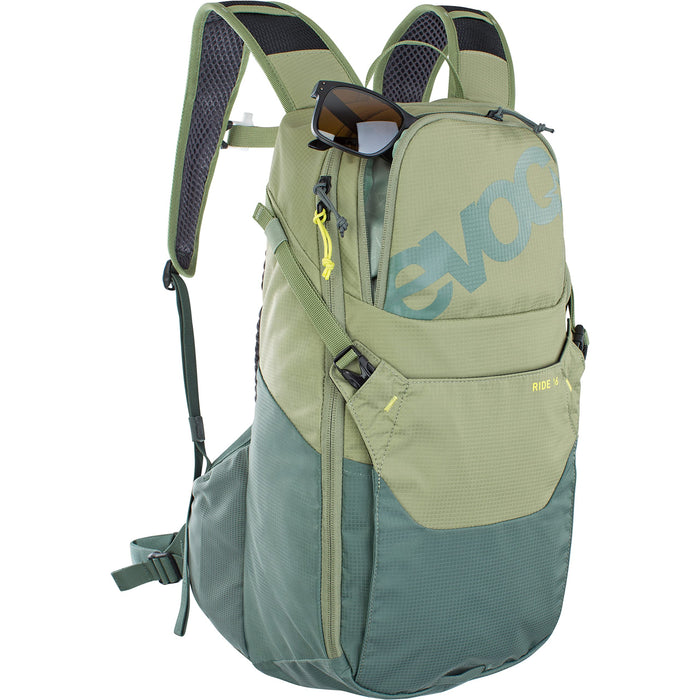 Evoc Ride 16 Hydration Bag 16L Bladder:(Not Included)Light Olive-Olive Backpack