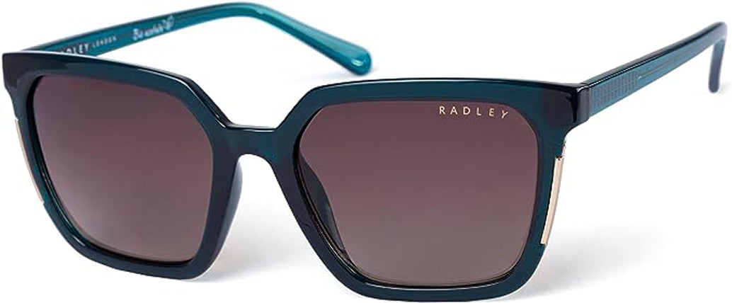 Radley London Women's 6506 Verdigris Turquoise Oversized Square Sunglasses