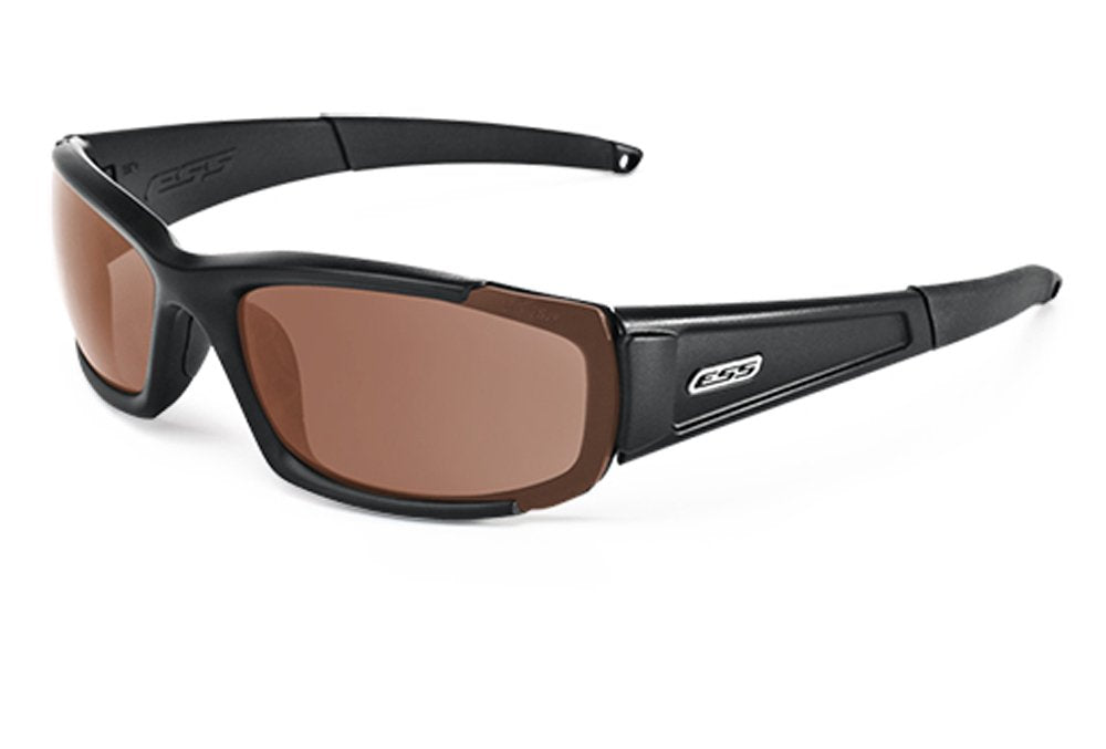 ESS Sunglasses CDI Tactical Black with Clear Smoke Gray and Mirrored Copper Lens
