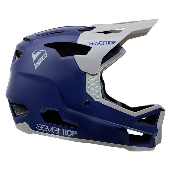 7iDP Project 23 Fiberglass Full Face Helmet Matt Deep Space Blue/Gloss Grey XXL