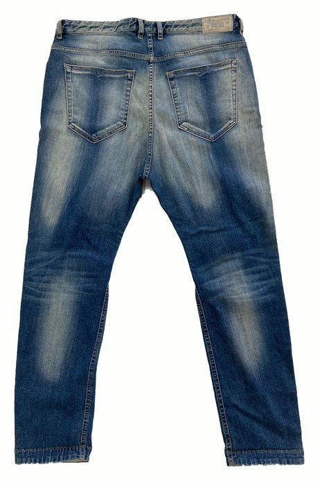 Diesel Men's Viker Stone Washed 27 x 32 Regular Straight Leg Jean