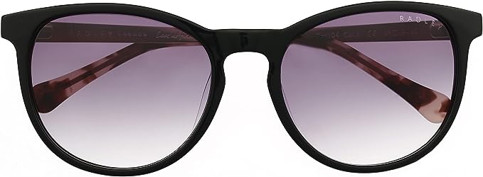 Radley London Women's Tulip Gloss Black/Rose Gold Cat Eye Sunglasses