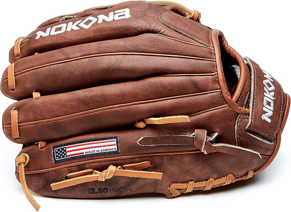 Nokona Classic Walnut 12.5" Closed Web Right Handers Baseball Glove