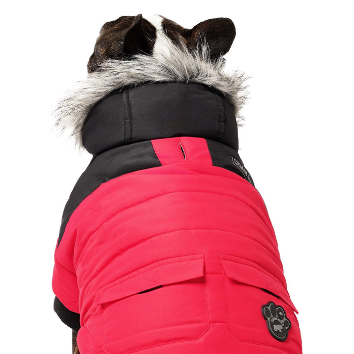 Canada Pooch True North Parka Size 18 Red Insulated Dog Coat