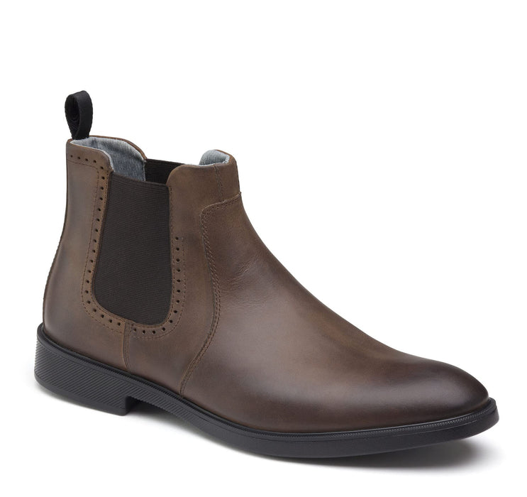 Johnston & Murphy Men's Maddox Size 9 Tan Full Grain Leather Chelsea Boots