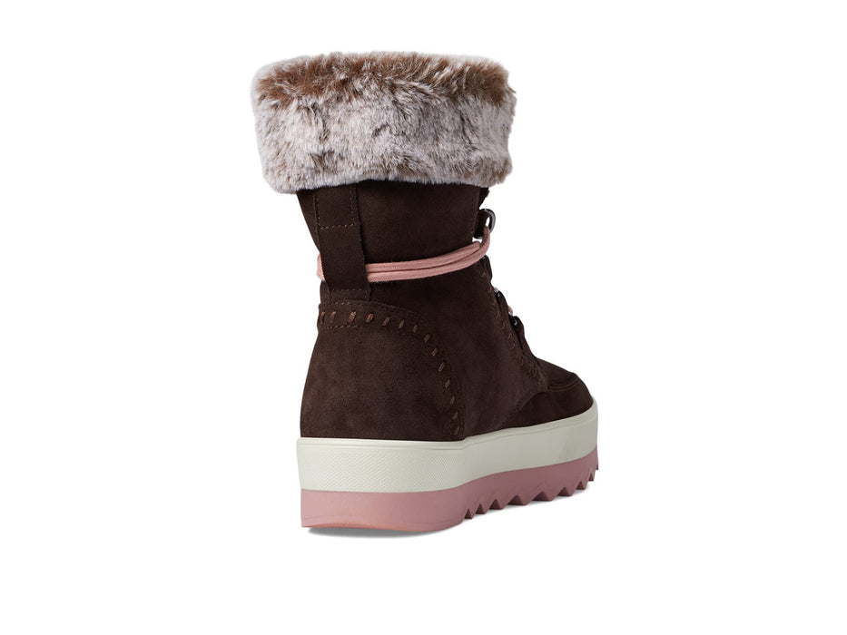 Cougar Women's Vanetta Cocoa Suede Size 8 Premium Faux Fur Mid Boot