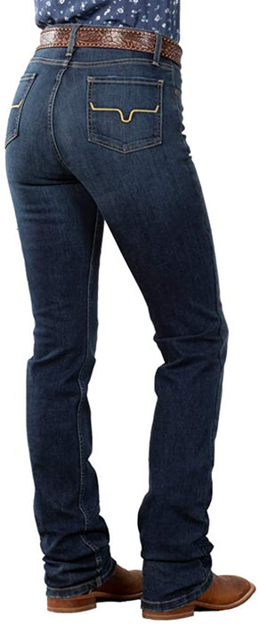 Kimes Ranch Women's Sarah Blue 12W x 32L High-Rise Slimming Bootcut Jeans