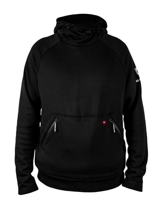 G-Tech Men's Rechargeable Electric Heated Small Black Hooded Sweatshirt