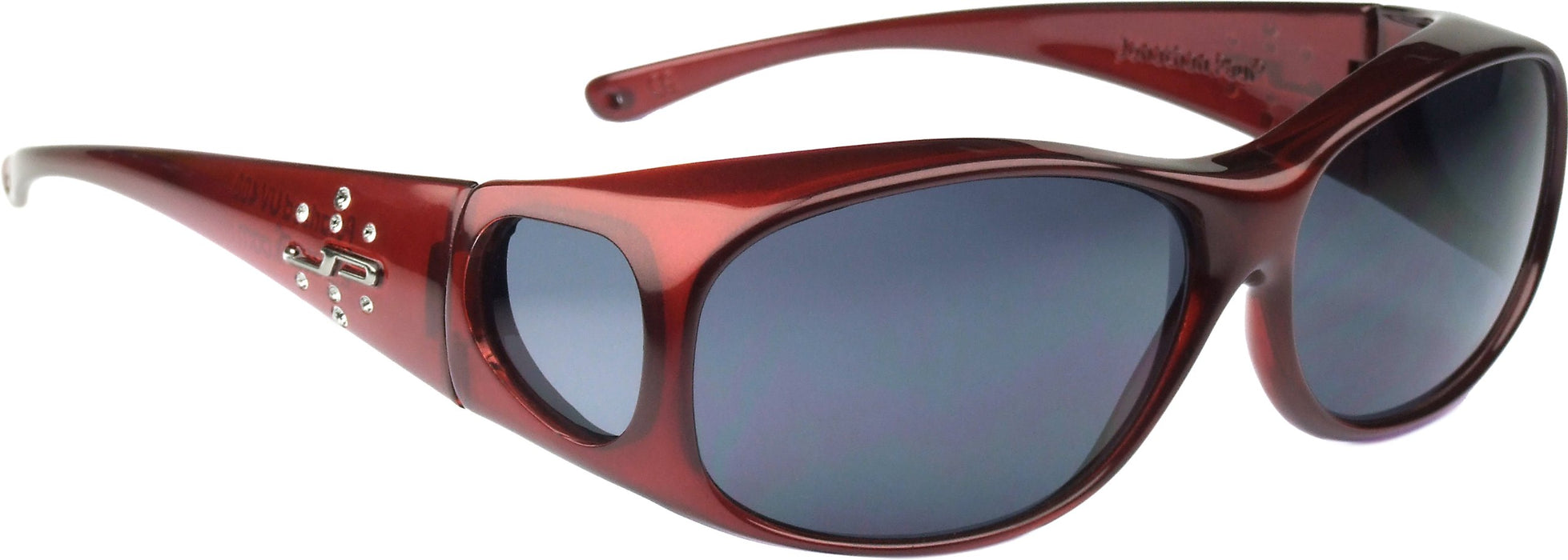 Jonathan Paul Fitovers Medium Element Claret Polarized Gray Sunglasses