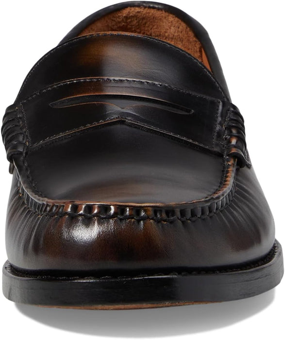 Allen Edmonds Men's Newman size 10.5 Antique Bronze Leather Leather Penny Loafers