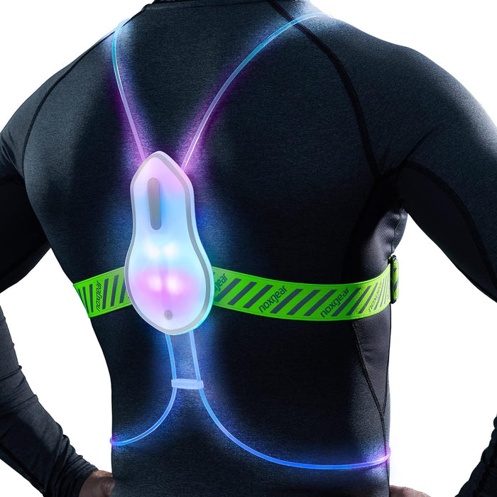 noxgear Tracer2 - Multicolor Illuminated, Reflective Vest for Running or Cycling