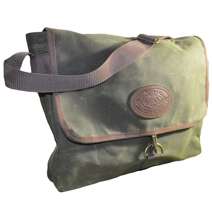 Messenger Bag - Waxed Canvas - Olive Green