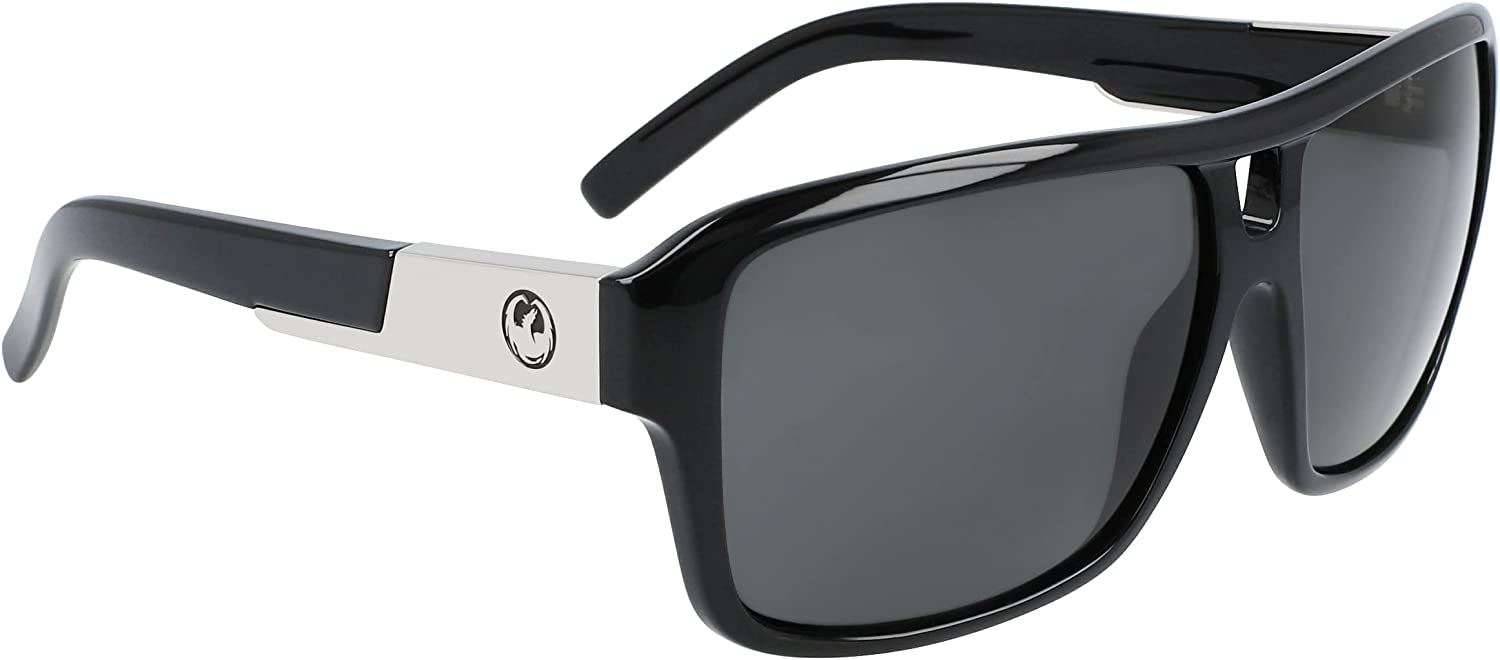 Dragon Alliance The Jam Jet Black Lumalens Smoke Lens Sunglasses