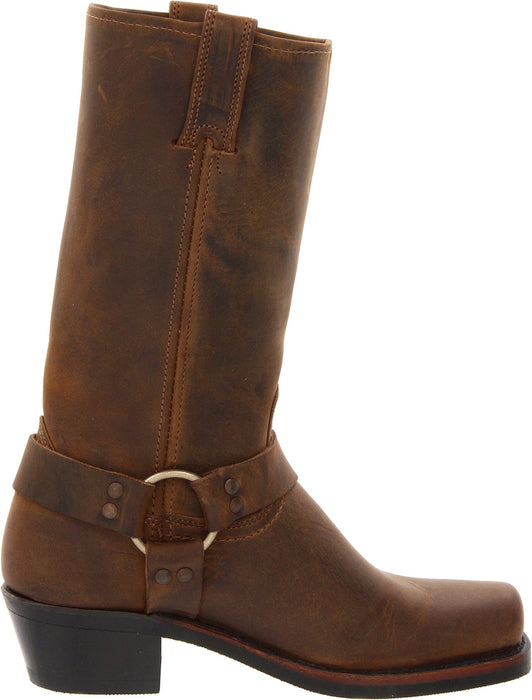 The Frye Company Womens Tan Harness 12R Size 9 Oiled Leather Boots
