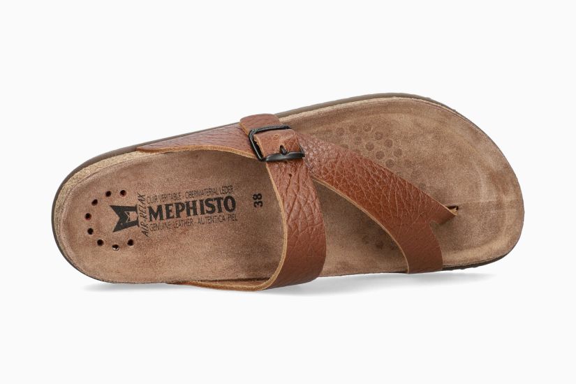 Mephisto Women's Helen Plus Nubuck Leather Toe Post Sandal