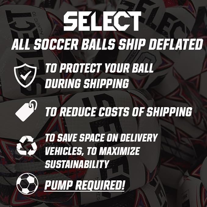 Select Blaze DB V22 Soccer Ball White/Red/Blue Size 5 NFHS & FIFA Approved