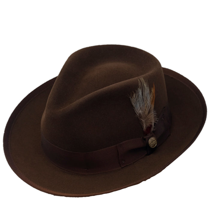 Stetson Mens Wool Felt Whippet Fedora Hat