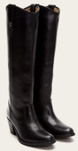 The Frye Company Womens Black Jackie Button Tall Size 6 Oiled Leather Boots